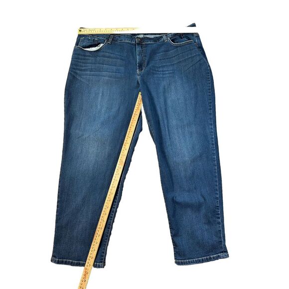 Jessica Simpson Mika Best Friend Jeans 24W Blue Distressed Plus Size Denim - Picture 3 of 8